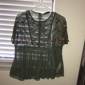 NEW zara lace top